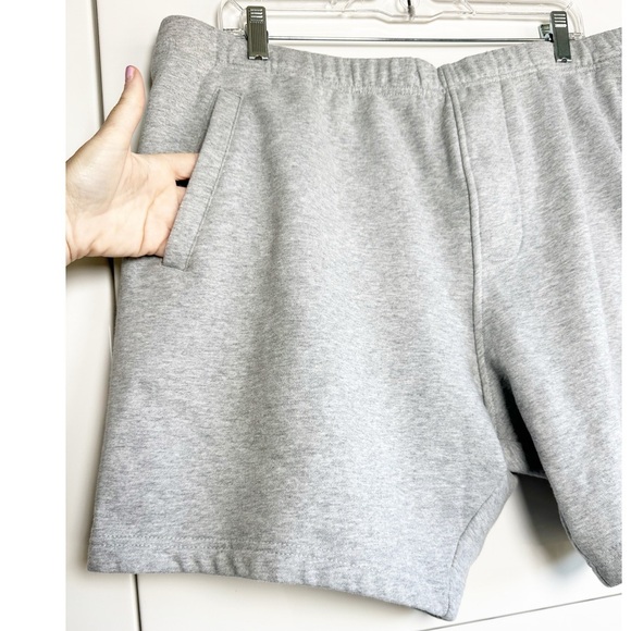Mens True Religion Sweatpant Shorts Gray Size XXL Side Logo Pockets Drawstring - Picture 2 of 8